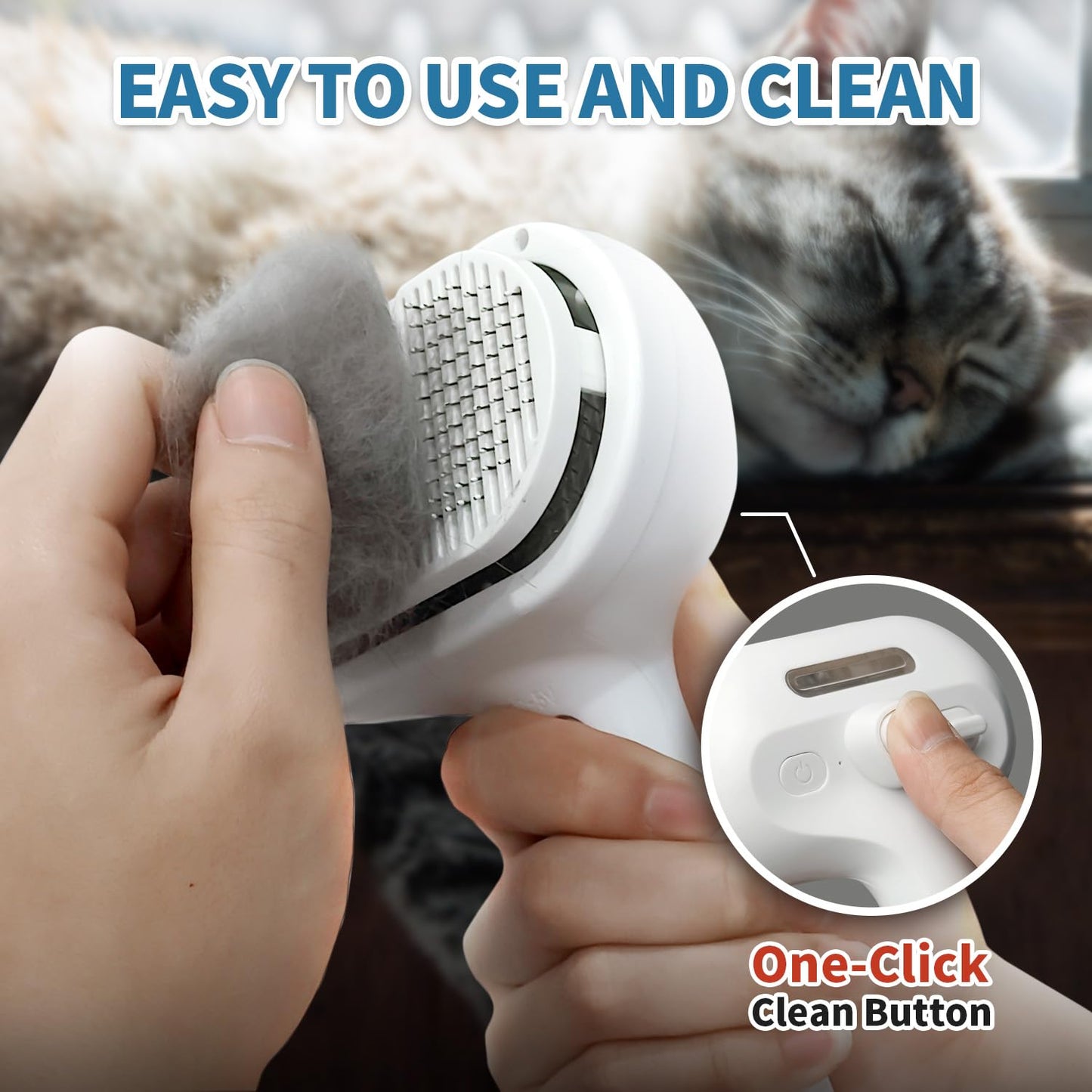 Steamy Pet Grooming Brush™