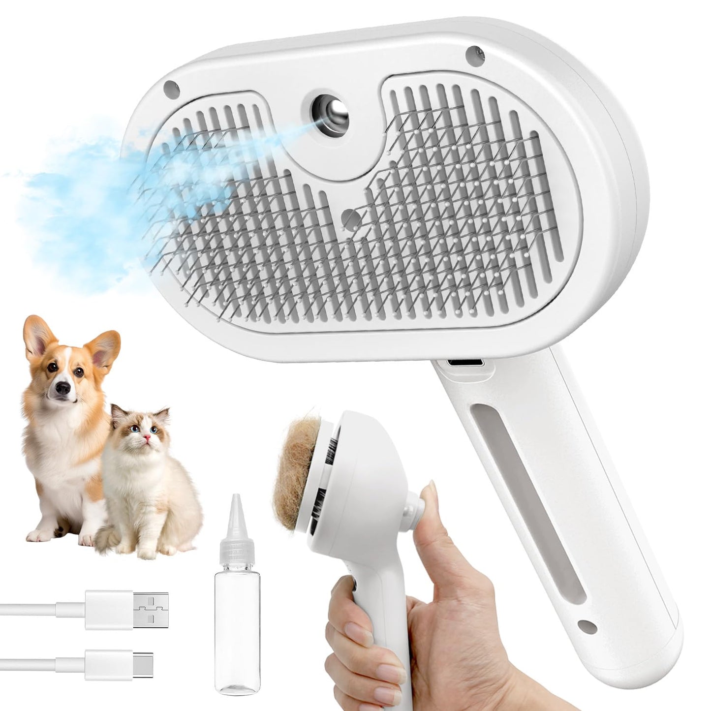Steamy Pet Grooming Brush™