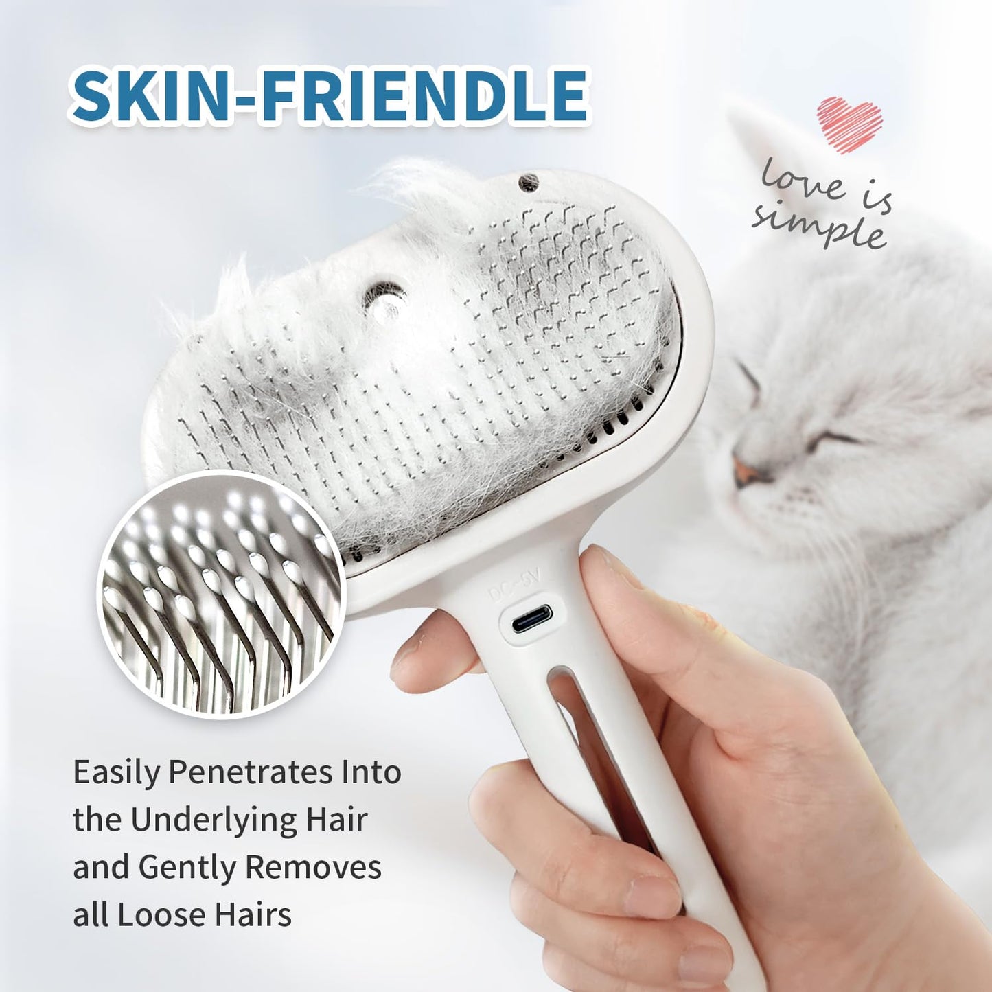 Steamy Pet Grooming Brush™